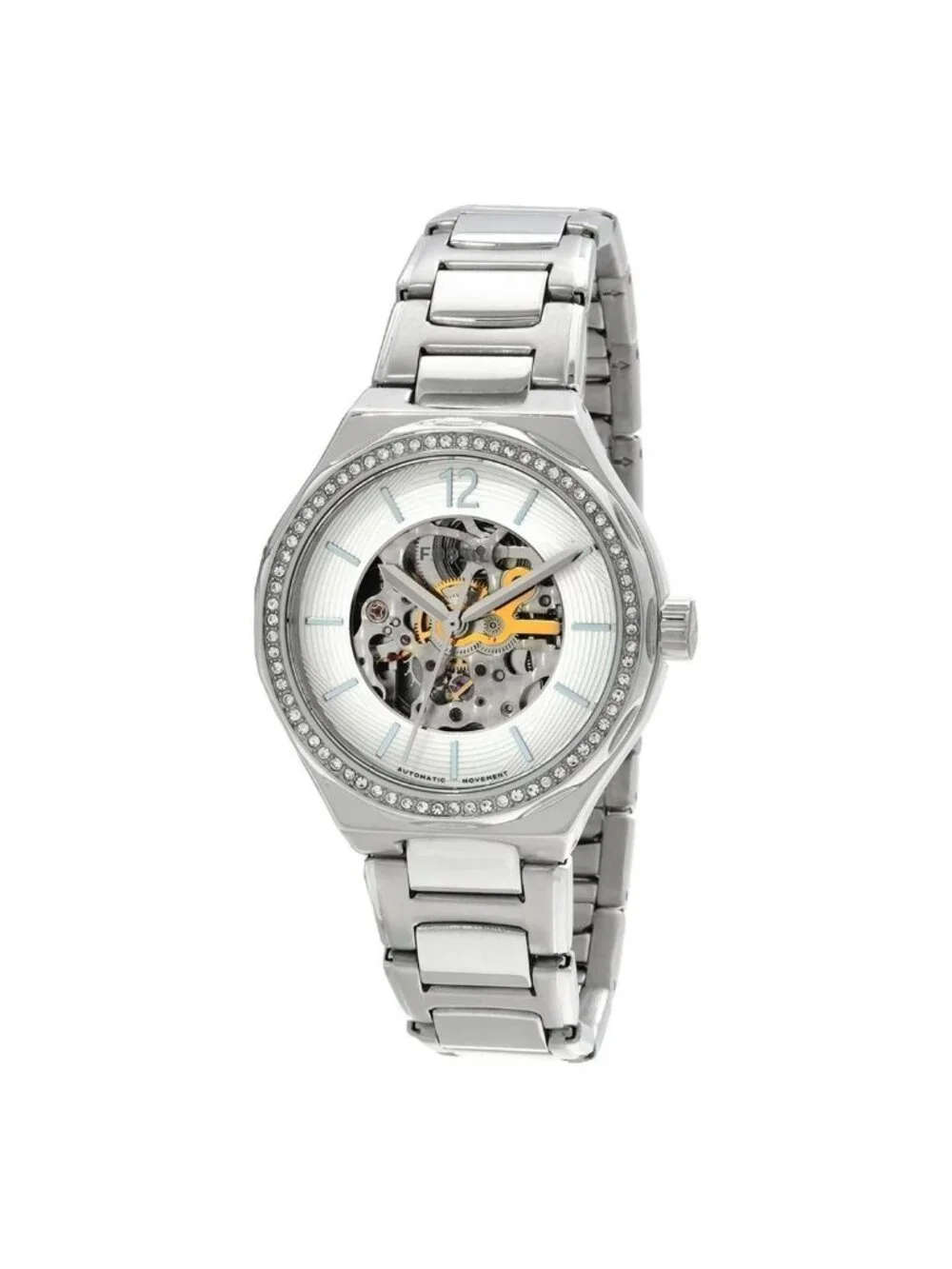 NWT Fossil Eevie Automatic White Dial Ladies Watch
